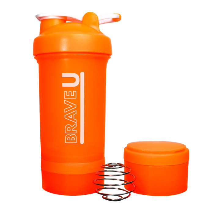 Shaker with containers 3 in 1 - 600ml Orange — офіційна ціна та характеристики