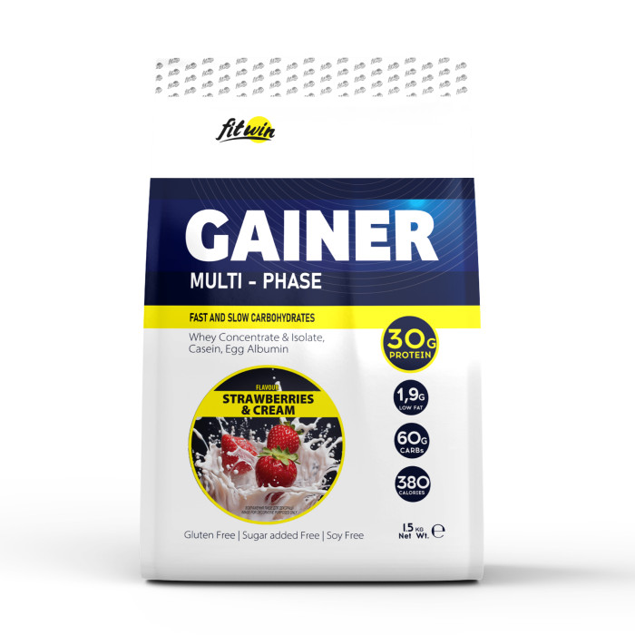 Gainer - 1500g Strawberry and Cream — офіційна ціна та характеристики