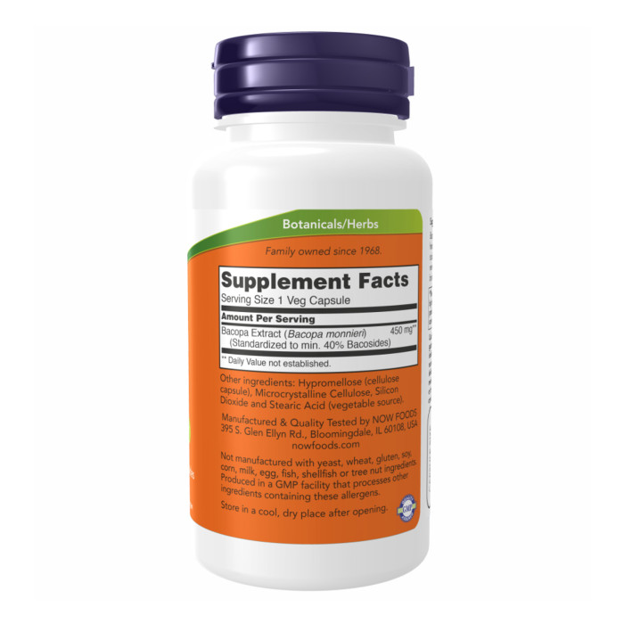 Bacopa Extract 450 mg - 90 vcaps — офіційна ціна та характеристики