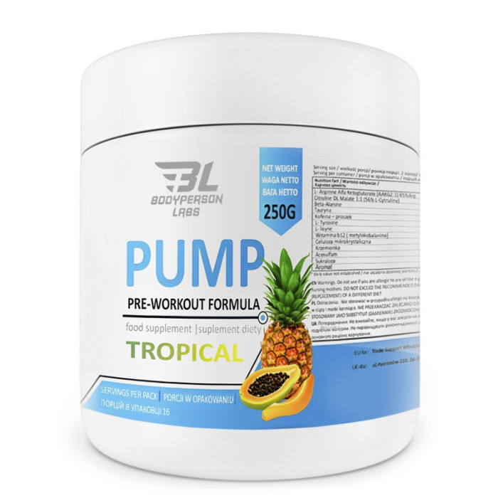 Pre-Workout Formula - 250g Tropical — офіційна ціна та характеристики