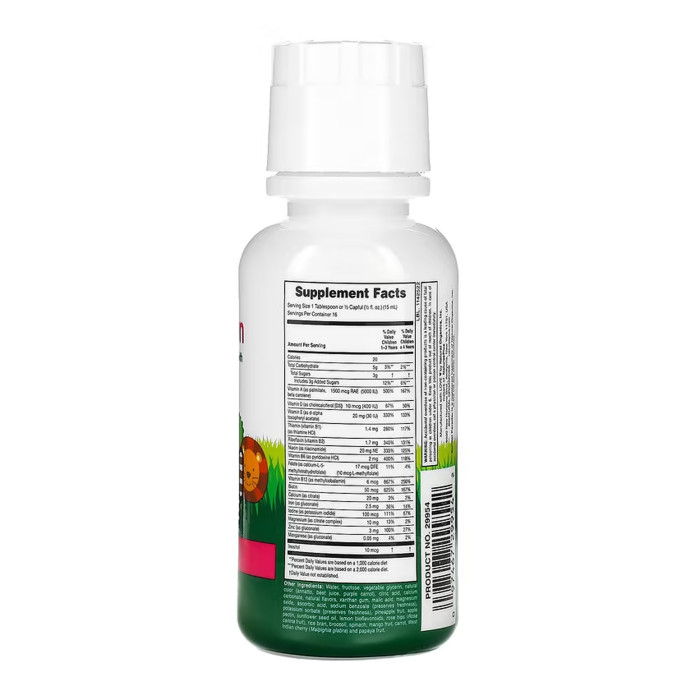 Children’s Multivitamin Liquid  - 236.56 ml Tropical Berry — офіційна ціна та характеристики