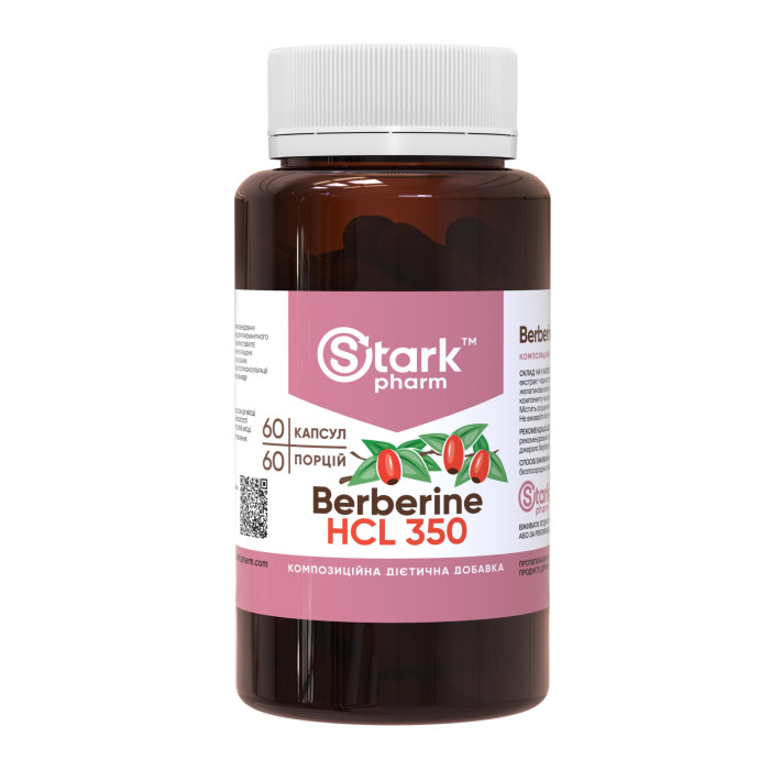 Berberine HCL 350mg - 60 caps