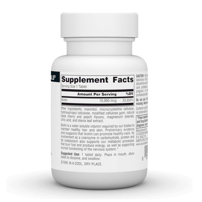 Biotin Fast Melt 10000 mcg - 60 tabs — офіційна ціна та характеристики