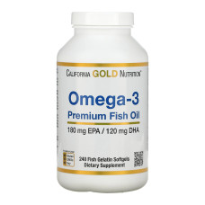 Omega-3 Premium Fish Oil 180mg - 240 softgels