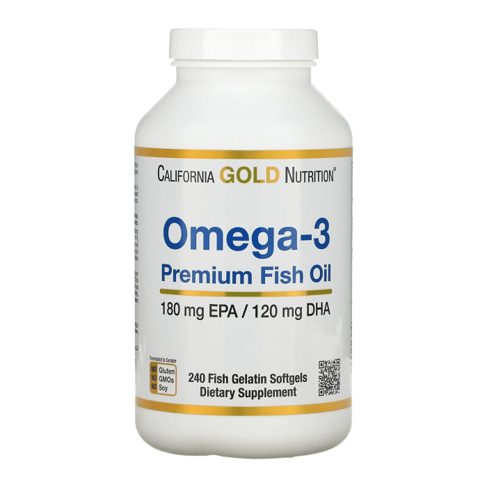Omega-3 Premium Fish Oil 180mg - 240 softgels