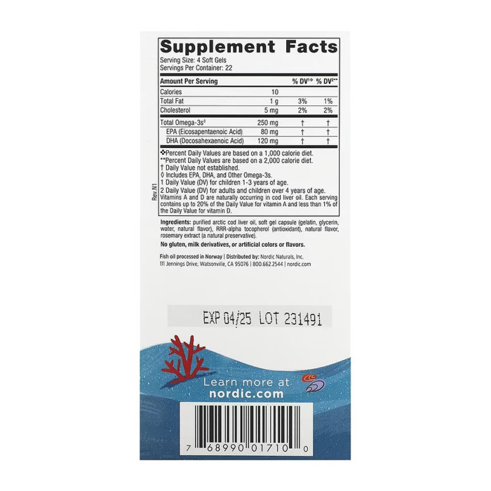 Children's DHA - 90 mini softgels — офіційна ціна та характеристики