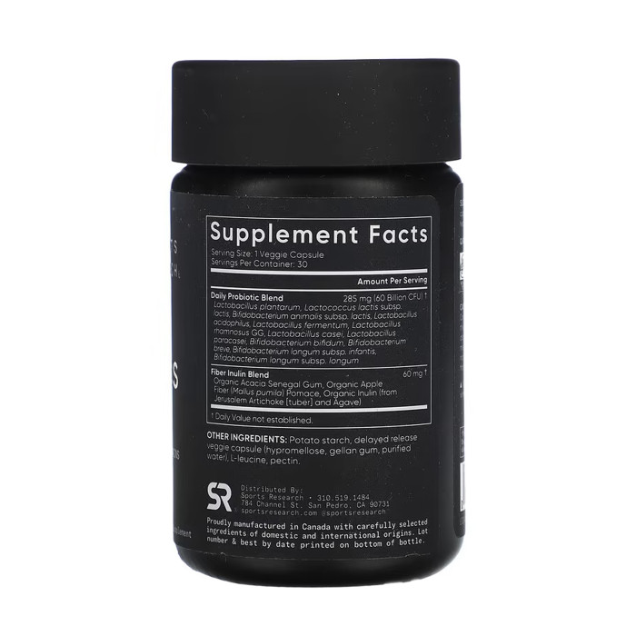 Daily Probiotics with Prebiotics 60 Billion CFU - 30 veggie capsules