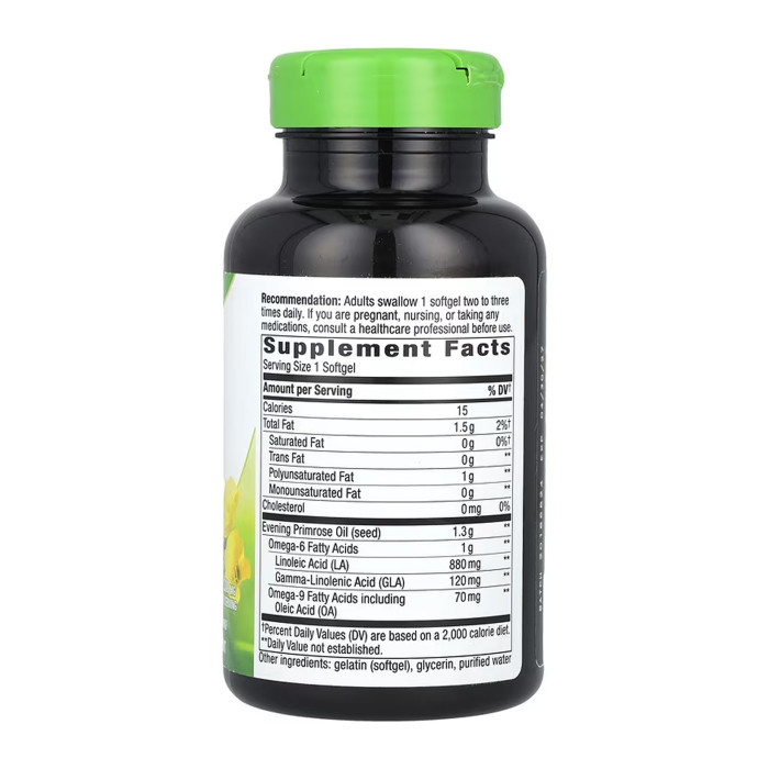Evening Primrose Oil 1300 mg - 60 softgels — офіційна ціна та характеристики