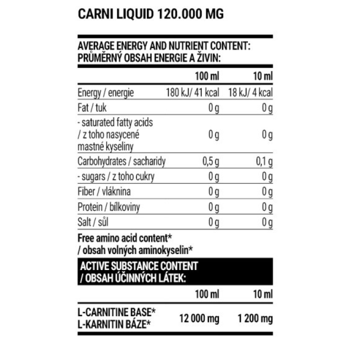 Carni 120000 - 1000ml Raspberry