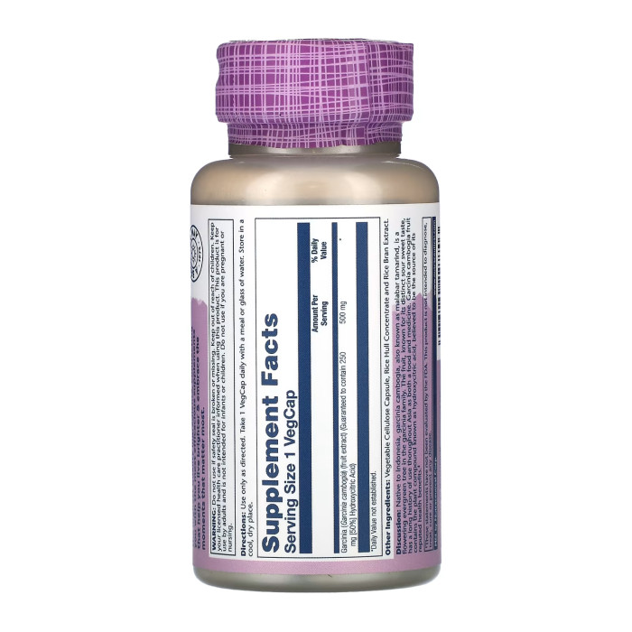 Garcinia Cambogia Fruit Ext 500mg - 60 veg caps — офіційна ціна та характеристики