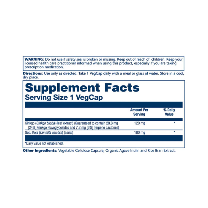 Ginkgo Biloba Extract One 120mg - 30 vcaps — офіційна ціна та характеристики