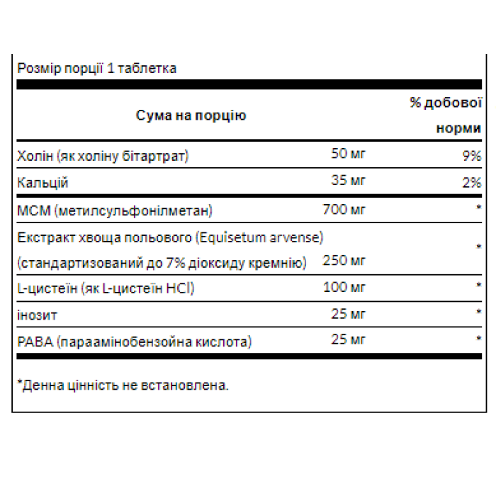 Hair Skin Nails - 60tab (Пошкоджена банка) — офіційна ціна та характеристики
