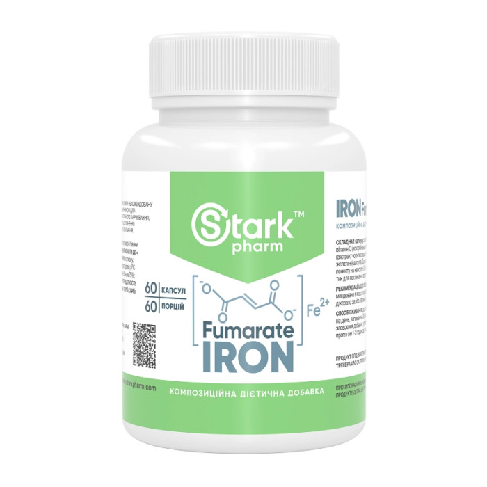 Iron Fumarate 50mg - 60 caps — офіційна ціна та характеристики