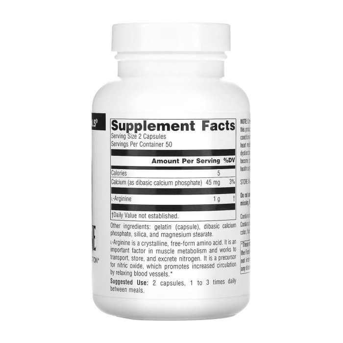 L-Arginine 500 mg - 100 tabs — офіційна ціна та характеристики