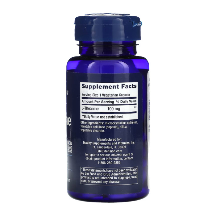 L-Theanine 100 mg - 60 vcaps — офіційна ціна та характеристики