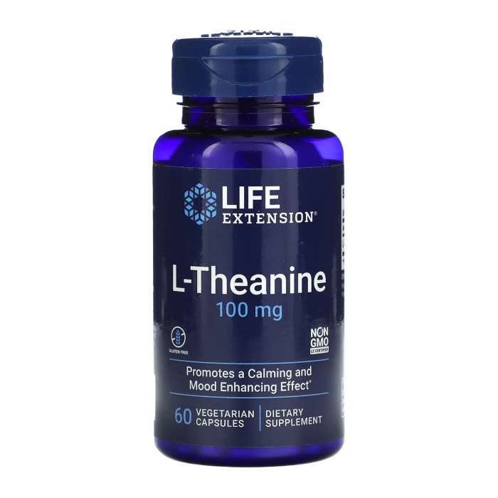 L-Theanine 100 mg - 60 vcaps — офіційна ціна та характеристики