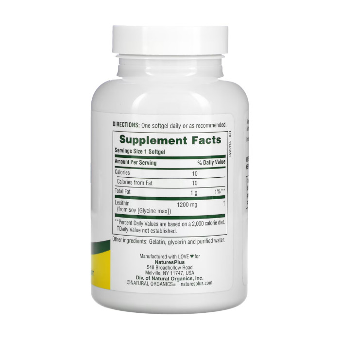 Lecithin 1200 mg - 90 softgels — офіційна ціна та характеристики