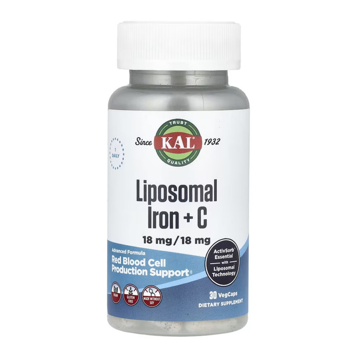 Liposomal Iron 18mg - 30 vcaps — офіційна ціна та характеристики