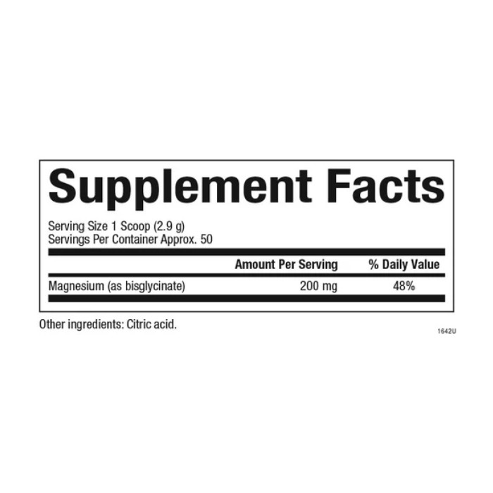 Magnesium Bisglycinate 200mg - 145g Pure — офіційна ціна та характеристики