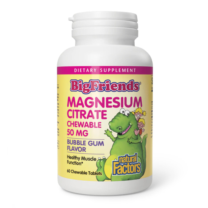Magnesium Citrate 50mg - 60 tabs Bubble Gum — офіційна ціна та характеристики
