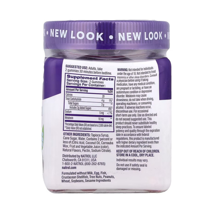 Melatonin 10mg - 60 gummies — офіційна ціна та характеристики