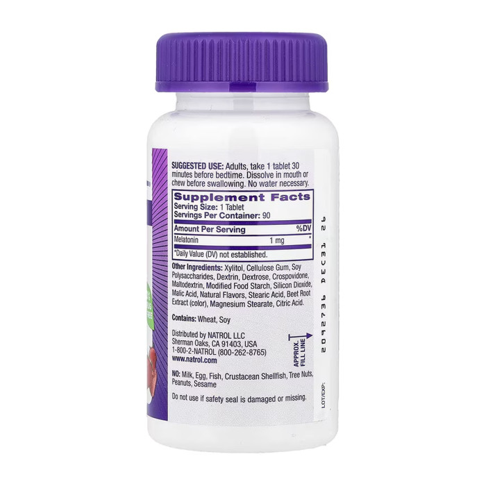 Melatonin 1mg - 90 tabs — офіційна ціна та характеристики