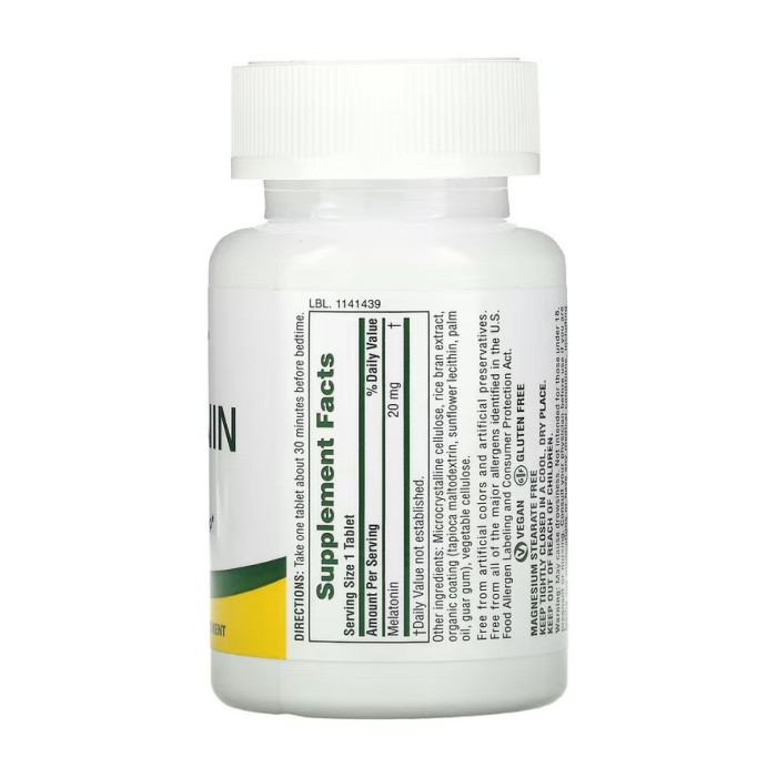 Melatonin 20mg - 90 vcaps — офіційна ціна та характеристики