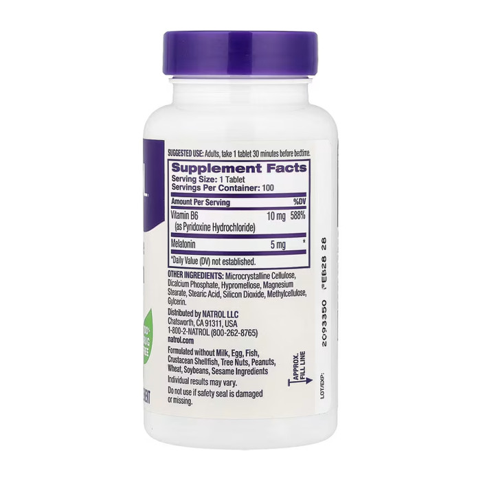 Melatonin 5mg - 100 tabs — офіційна ціна та характеристики