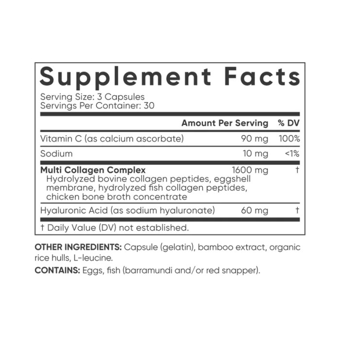 Multi Collagen Complex - 90 caps — офіційна ціна та характеристики
