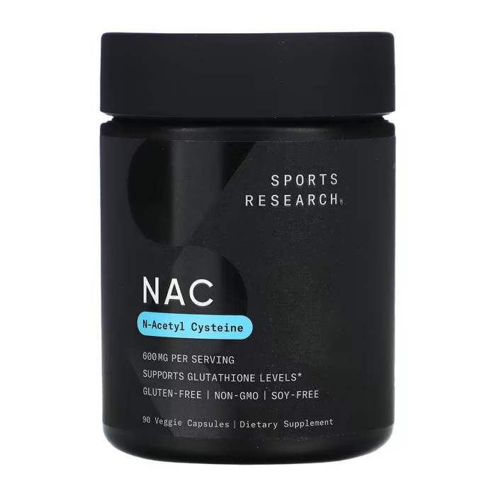 NAC - N-Acetyl-L-Cysteine 600mg - 90 vcaps — офіційна ціна та характеристики