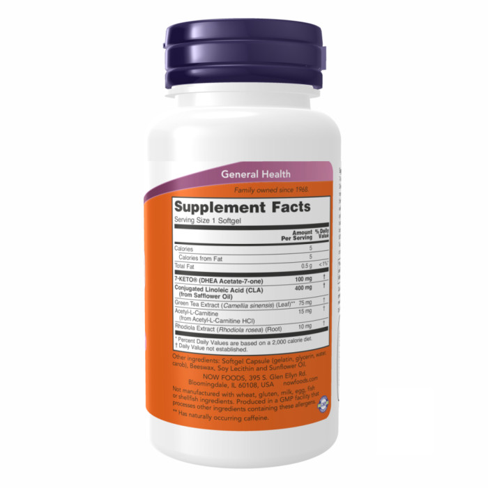 7-KETO LeanGels 100 mg - 60 Softgels — офіційна ціна та характеристики