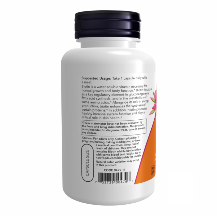 BIOTIN 10mg (10,000mcg) - 120 vcaps — офіційна ціна та характеристики