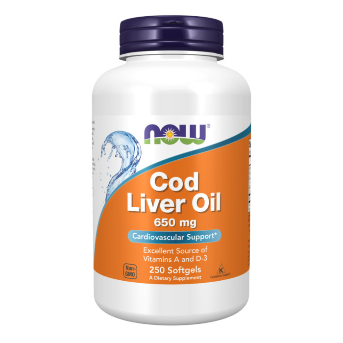 Cod Liver Oil 650mg - 250 sgels — офіційна ціна та характеристики