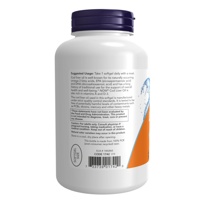 Cod Liver Oil 650mg - 250 sgels — офіційна ціна та характеристики