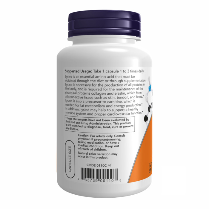 Lysine 500mg - 100 vcaps — офіційна ціна та характеристики