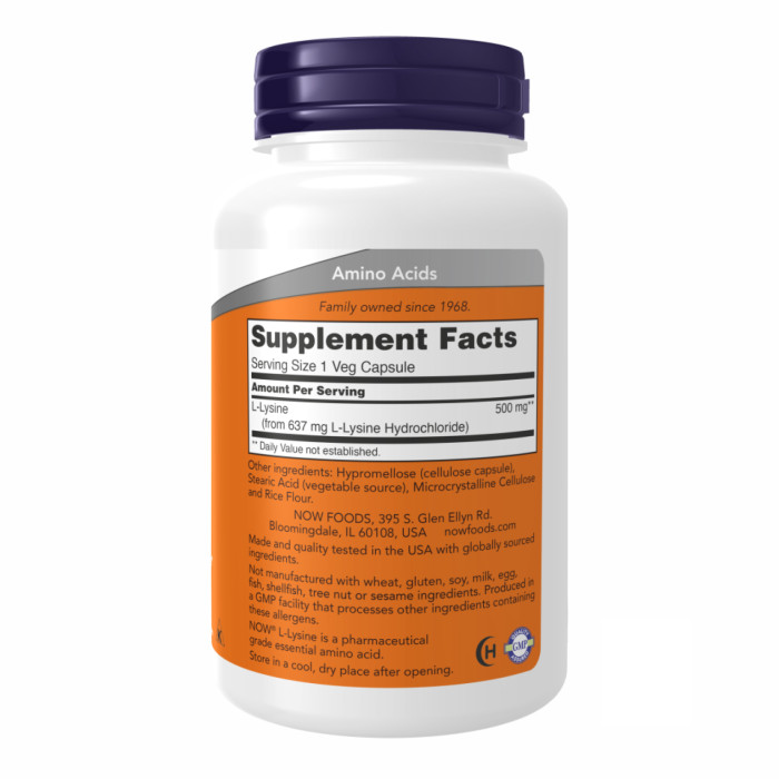Lysine 500mg - 100 vcaps — офіційна ціна та характеристики