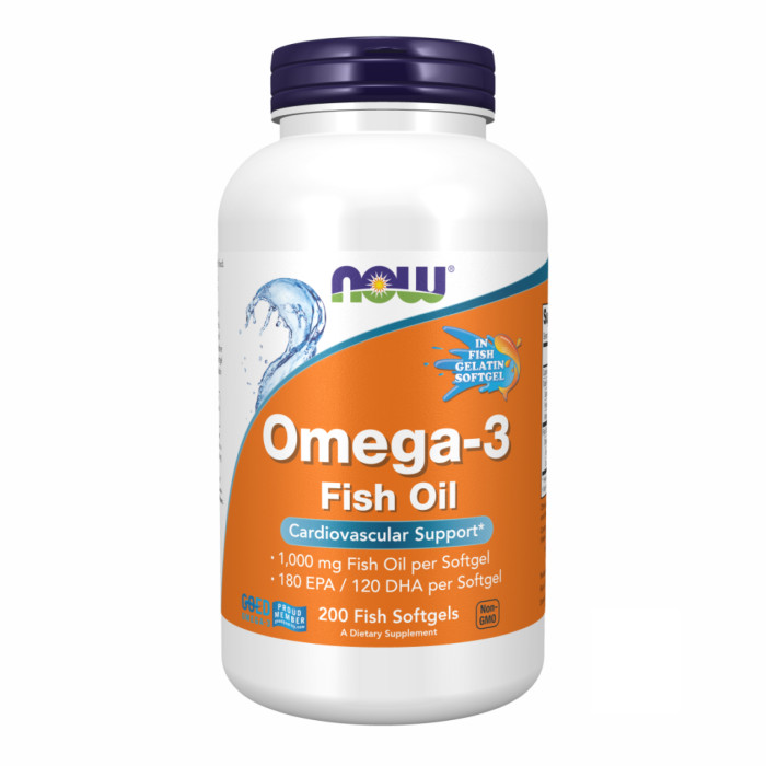 Omega-3 FO 1000mg 180/120 Fish Gelatin - 200 sgels — офіційна ціна та характеристики