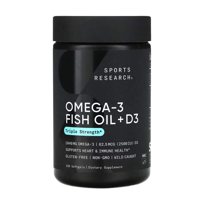 Omega-3 Fish Oil Alask Omega 1250mg + D3 2500IU - 120 softgels — офіційна ціна та характеристики