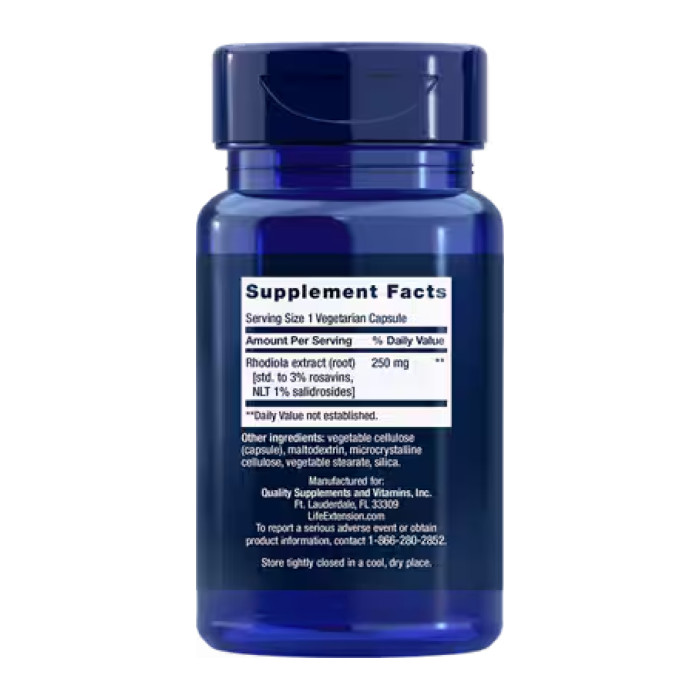 Rhodiola Extract 250mg - 60 veg caps (До 01.27) — офіційна ціна та характеристики