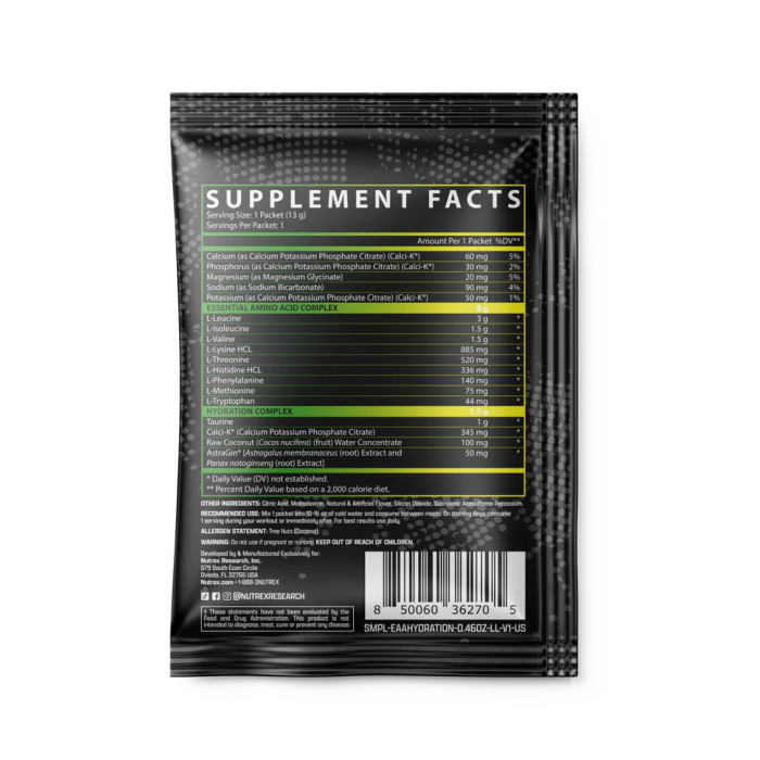 Samples EAA Hydration - 13g Lemon Lime — офіційна ціна та характеристики