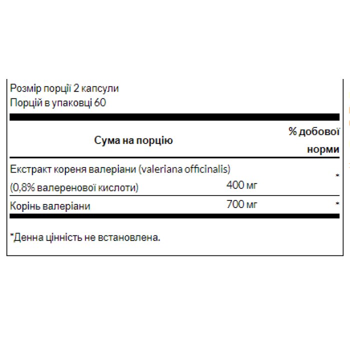 Valerian Root Extract 200mg - 120 caps