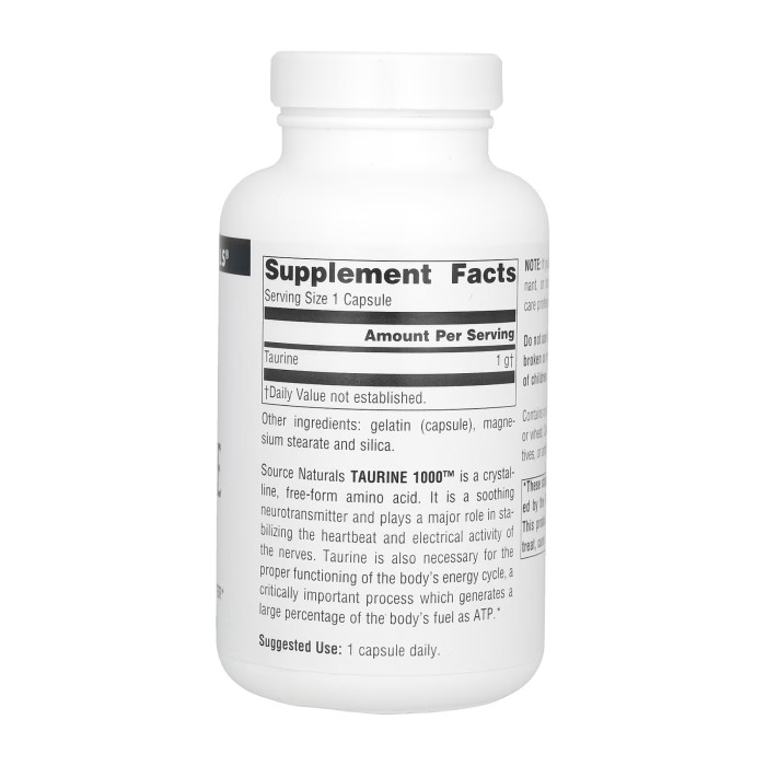 Taurine 1000™ 1000mg - 120 caps