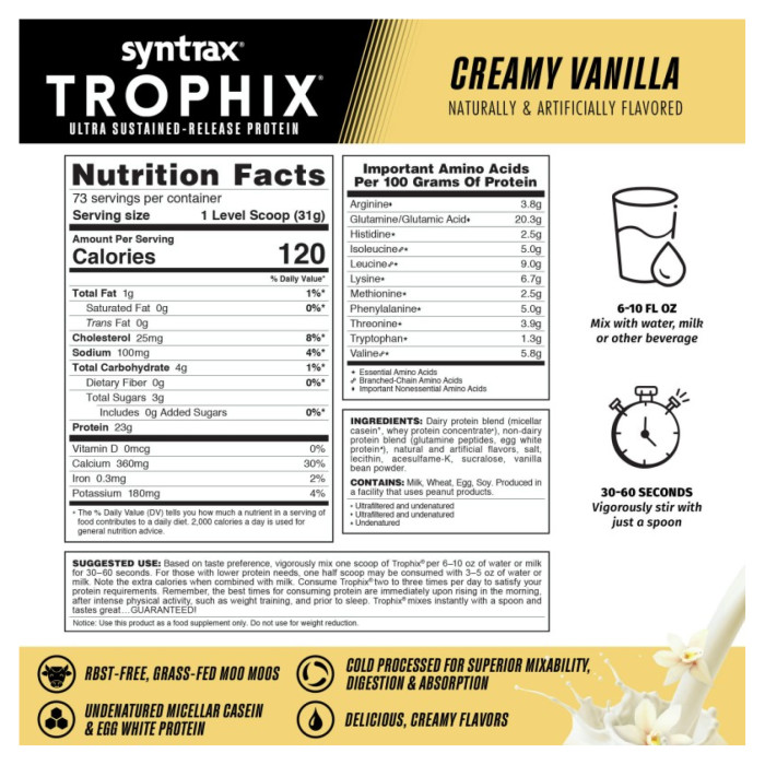 Trophix - 2270g Creamy Vanilla