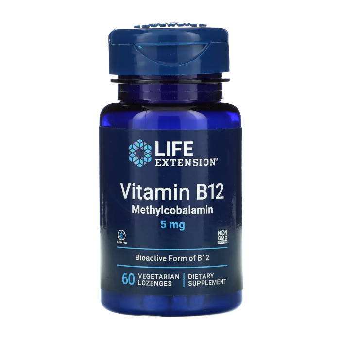 Vitamin B12 Methylcobalamin 5 mg - 60 vcaps — офіційна ціна та характеристики