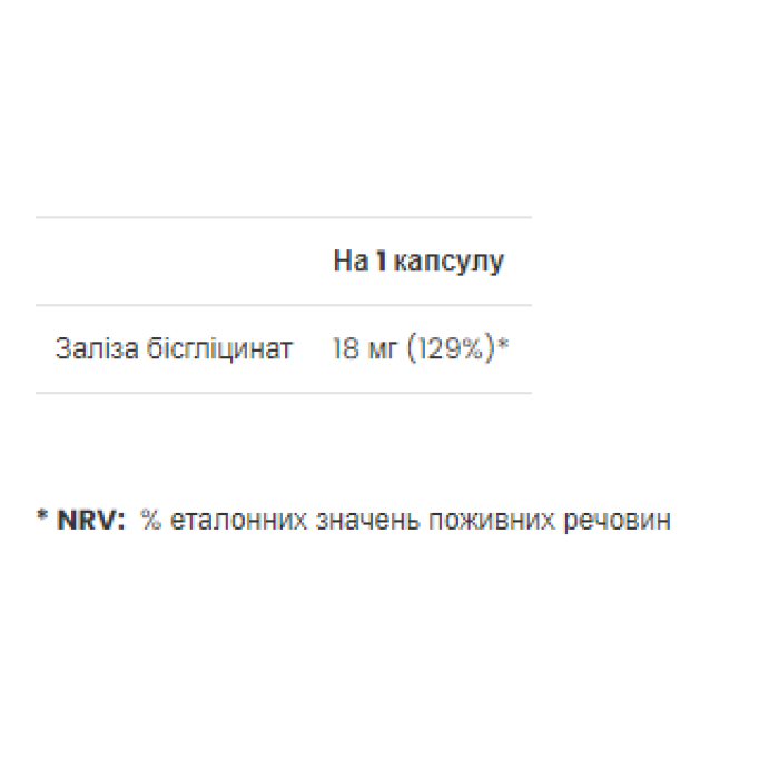Iron - 60 caps — офіційна ціна та характеристики