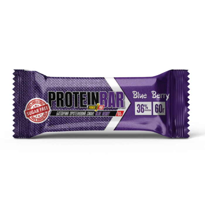 Power Pro 36% Sugar Free - 20x60g Blue berry — офіційна ціна та характеристики