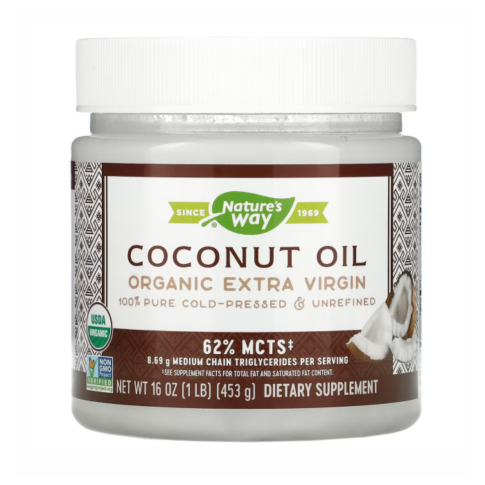 Organic Extra Virgin Coconut Oil - 16 oz — офіційна ціна та характеристики