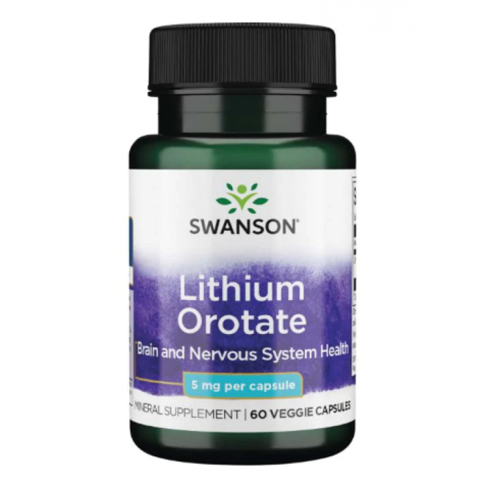 Lithium Orotate 5mg - 60veg caps