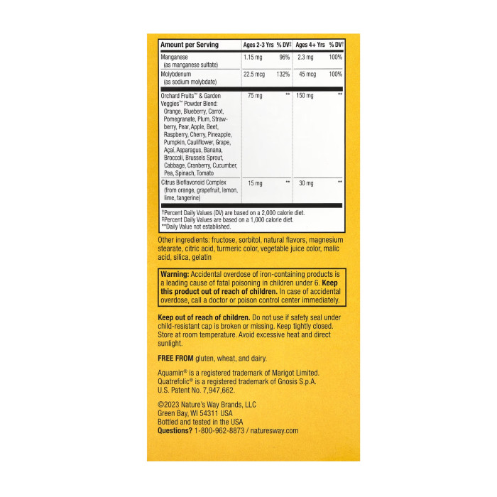 Alive! Children's Chewable Multivitamin - 120 tabs Orange and Berry (Пошкоджена банка)