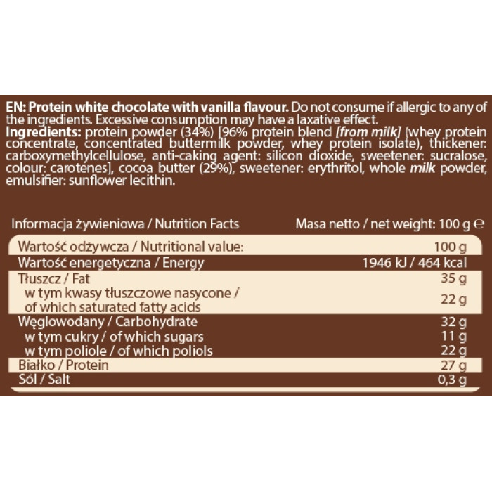Protein Chocolate - 100g Milk Flavour
